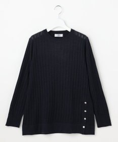 J.PRESS LADIES WORETED WOOL BLEND クルーネック ニット