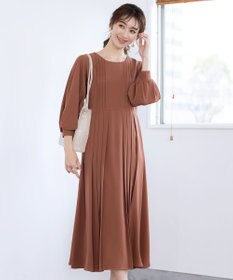 Tiaclasse L 【洗える】シンメトリープリーツワンピース