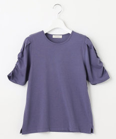 Feroux 【UVケア・美人百花7月号掲載】ギャザースリーブ Tシャツ