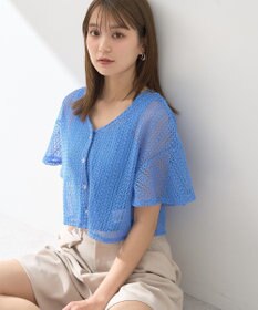 earth music&ecology ＳＥＴ２点レースカーディガン＋レイヤードインナー