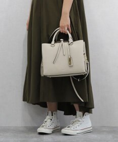 style code 【 2WAY仕様 】両アオリポケット　スクウェア　ハンドバッグ
