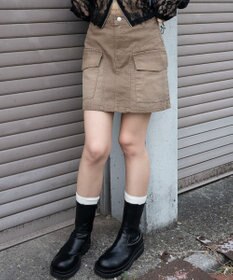 WEGO ヴィンテージウォッシュカーゴミニスカート
