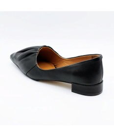 APOM 本革ソフトプリーツフラットパンプス20