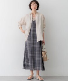 23区 【先行予約/見上愛さん着用】ハイツイストシアーチェック キャミソールワンピース
