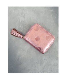UNBILLION ペルケ perche / ドット型押し・ジャバラカードウォレット