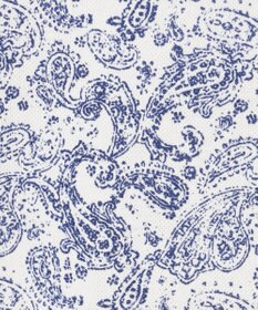 JOSEPH ABBOUD 【日本製ジャージー使用・清涼感・イージーケア】シャンブレー ペイズリープリント シャツ