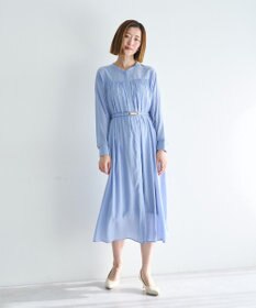 YECCA VECCA ベルト付きギャザーワンピース