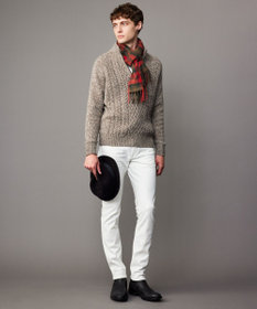 JOSEPH ABBOUD 【John Scott・スコットランド製・英国王室御用達】ラムウール マフラー