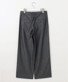 J.PRESS LADIES L 【洗える・防シワ・速乾】ツイルシャンブレー ワイド パンツ