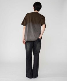 WEGO 【ユニセックス着用ITEM/MLサイズ展開】グラデーションワンポイントT（SS）