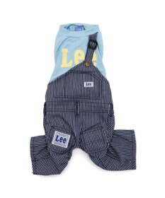 PET PARADISE Lee ワンショルダー パンツつなぎ 《ヒッコリー》 小型犬