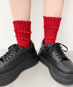 WEGO サポート付きボリューム無地リブソックス