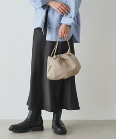 russet レザー巾着4WAYショルダーバッグ(CE-1454)