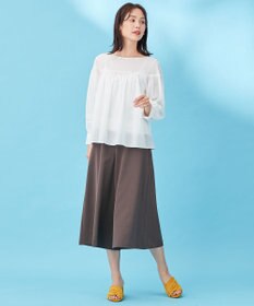 組曲 【洗える】ライトツイルストレッチセーラー パンツ