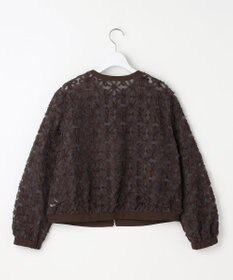 自由区 L 【17号サイズまで展開】テープエンブロイダリー ブルゾン