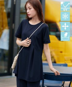 Tiaclasse 【洗える・接触冷感・紫外線ケア・サラごこち】はしごレースチュニック