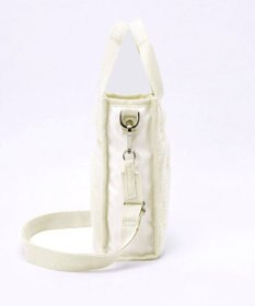 LeSportsac DENIM MINI N/S TOTE/ホワイトデニム/クリームシェルパ