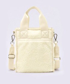 LeSportsac DENIM MINI N/S TOTE/ホワイトデニム/クリームシェルパ