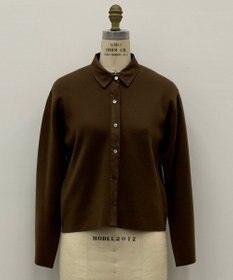 自由区 S 【季節の変わり目に】スムージーカシミヤ襟付きニット カーディガン