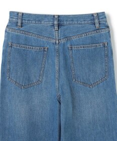 BEIGE， 【洗える】NAVIGLIO / フルレングスデニムバギーパンツ