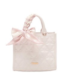 Maison de FLEUR スカーフ付きリボンキルティング2Wayスクエアトート