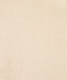 earth music&ecology 胸元チュールドッキングニットプルオーバー