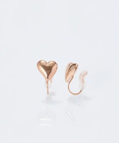 Phoebe 【痛くないシリーズ/金属アレルギー対応】ニュアンスハートライトフィットイヤリング　シャンパンゴールド