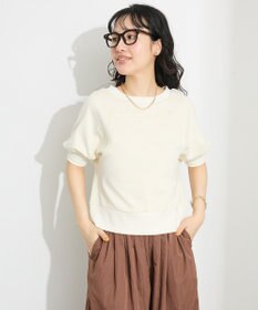 CRAFT STANDARD BOUTIQUE TC裏毛ボリュームハーフスリーブプルオーバー