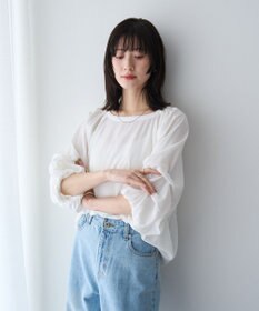 YECCA VECCA ホイップスリーブブラウス
