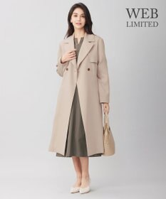 自由区 S 【WEB限定・洗える】カラミストレッチパフスリーブ ワンピース