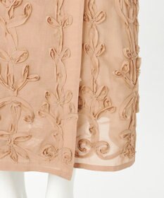 23区 【GOLD LABEL】コットンオーガンジー 刺繍 ラップスカート