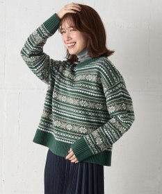 ANY 【洗濯機可能】ソフトアクリルスノージャガードニット