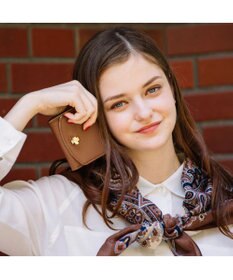 UNBILLION perche カラーコンビ3つ折り外ガマウォレット