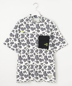 PW CIRCULUS 【UV遮蔽率99.5%  UVカット/速乾/ストレッチ】【MEN】アニマルドットポケットモックT ゴルフ