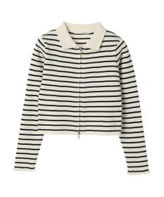 Green Parks ・ＥＬＥＮＣＡＲＥ　ＤＵＥ　Ｗ　ＺＩＰ　ボーダーカーデ