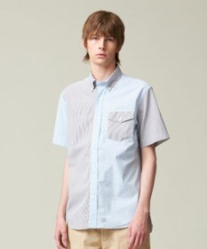 J.PRESS MEN 【クールマックス】クレイジーパターン サッカーシャツ/B.D.