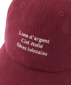 Green Parks ｅｖｅｒｙｗａｌｋ．コーデュロイロゴキャップ