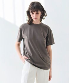 BEIGE， 【洗える】VERONICA / カラーステッチ半袖クルーネックＴシャツ