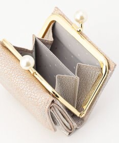 UNBILLION perche アクリル玉三つ折りミニサイフ