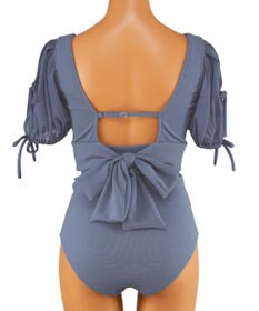 San-ai Resort（三愛水着楽園） 【San-ai Resort×PEACH JOHNコラボ】【ナイスバディ水着】パフスリーブワイヤービキニ　9M・11L　【San-ai Resort（サンアイリゾート）】