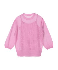 Green Parks ＳＥＴ２点　ラメすかしニット＋キャミソール