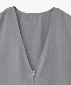 Green Parks 麻調ミディ丈ＺＩＰベスト