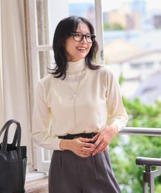 WEGO 【WEB限定/25年秋冬新作/洗濯OK/毛玉レス】タートルネックニット