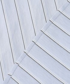 J.PRESS LADIES L 【イージーケア】ストライプジャージー バンドカラー カットソー