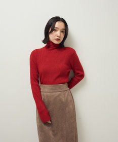 Green Parks チクチクしないリブタートルニットプルオーバー