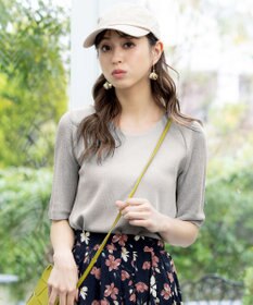 Tiaclasse 【洗える】シアースリーブニットトップス