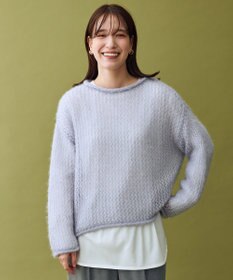 ANY レーシーネットニット