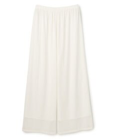 uncrave トリコットシフォン ギャザーパンツ