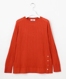 J.PRESS LADIES WORETED WOOL BLEND クルーネック ニット