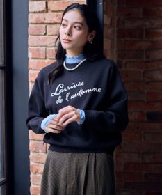 ANY 刺繍ロゴニット ネイビー